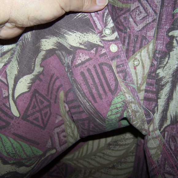 VINTAGE REYN SPOONER HAWAIIAN FLORAL CAMP SHIRT - Picture 10 of 11